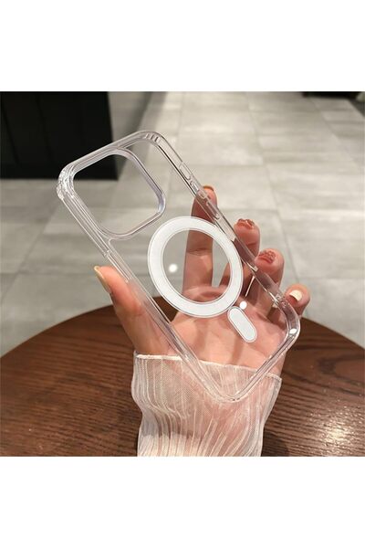 Choice جراب شفاف شفاف لهاتف iPhone 15Pro Max مع جراب Magsafe المغناطيسي لهاتف...