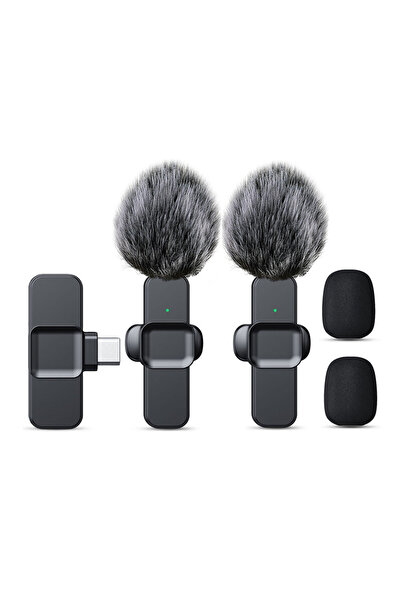 Choice 2MIC لميكروفون لافالير لاسلكي من النوع C SNZIYAG K10، ميكروفون صغير محمول لتسجيل الصوت والفيديو