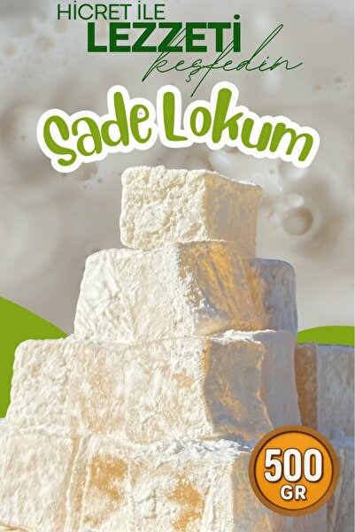 Hicret Kuruyemiş Sade Lokum 500 Gr
