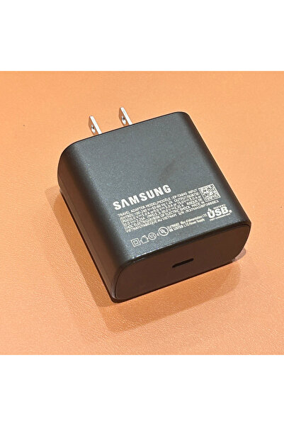 Samsung شاحن أمريكي أسود فائق السرعة بقوة 45 واط لهواتف S25 وS24 Ultra Plus و...