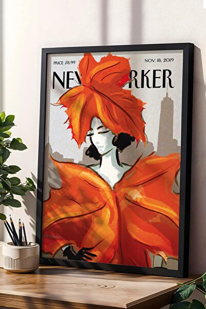 Saturn Pictură înrămată The New Yorker 18 noiembrie 2019 - Pictură de toamnă în oraș