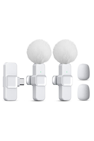 Choice 2MIC لميكروفون لافالير لاسلكي من النوع C SNZIYAG K10، ميكروفون صغير مح...