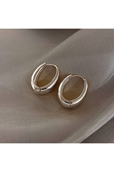 Choice 02 2024 أقراط دائرية معدنية ناعمة من سبائك النحاس الكلاسيكية الجديدة ل...