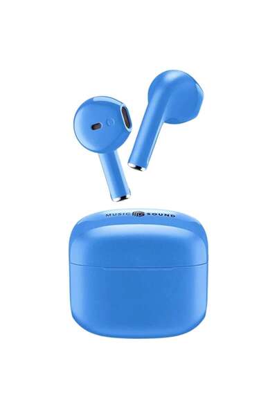 Cellular Line Căști wireless MUSICSOUND TWS, microfon, wireless, albastru azuriu