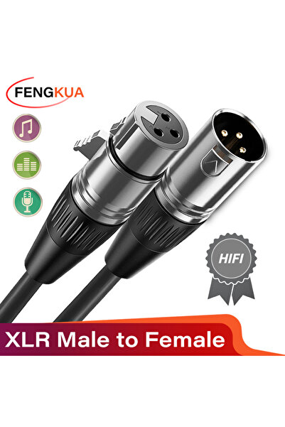 Choice5 كابل XLR فضي 3 متر ذكر-أنثى 3 سنون من ذكر إلى أنثى كابل ميكروفون Soun...