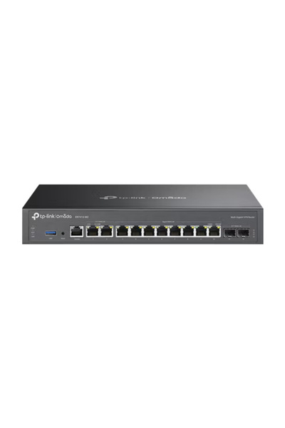TP-LINK VPN router, 2 x RJ45 2.5G, 2 x SFP Gigabit, 8 x RJ45 Gigabit, 1 x USB, 1U - Omada ER7412-M2