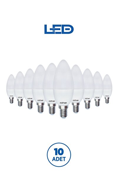 Rother RTL02111-10 LED Mum Avize Ampul 6WE14 470Lümen 4000K Gün Işığı Enerji ...