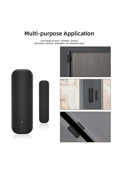 Choice black Zigbee Window Door Sensor Black Color Smart Home Security Alarm System Voice Control