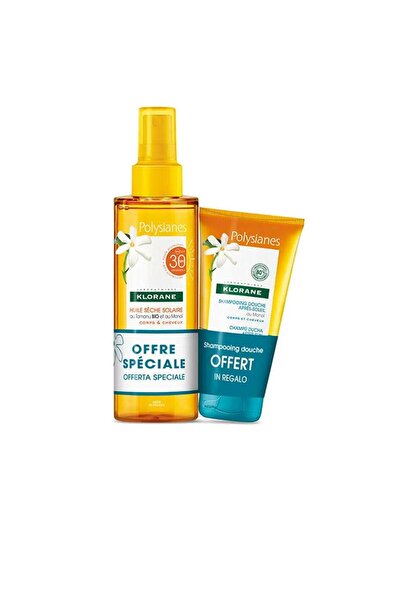 Klorane Set pentru expunerea la soare SPRAY SOLAR SPF30 POLYSIANES MONOÏ Y TAMANU BIO 2 buc