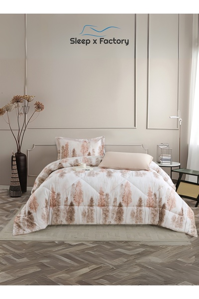 Sleep x Factory Rest Dose 4-Piece Comforter Set – Soft Polyester Fabric & Filling – Size 240×180 cm