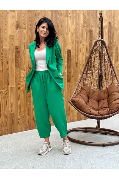 RAMONA BADESCU EXCLUSIVE Two-Piece Suit with Jacket and Casual Pants