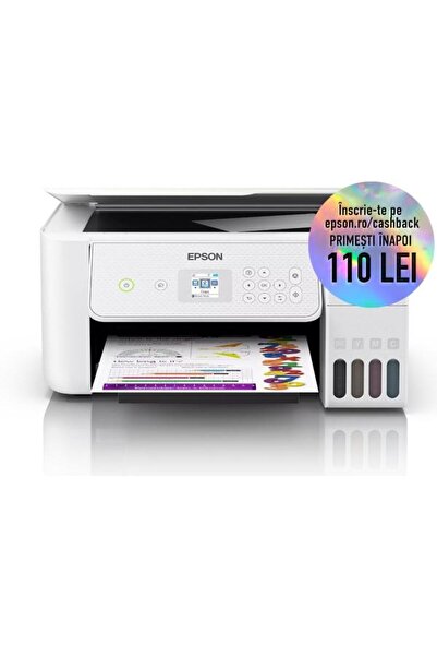 EPSON Imprimantă multifuncțională EcoTank L3286, A4, Color, 10 ppm, USB, Wire...