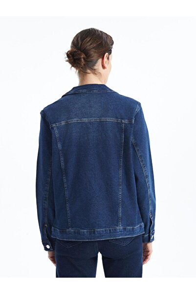 LC Waikiki Gomlek Yaka Kadin Jean Ceket - W44872z8