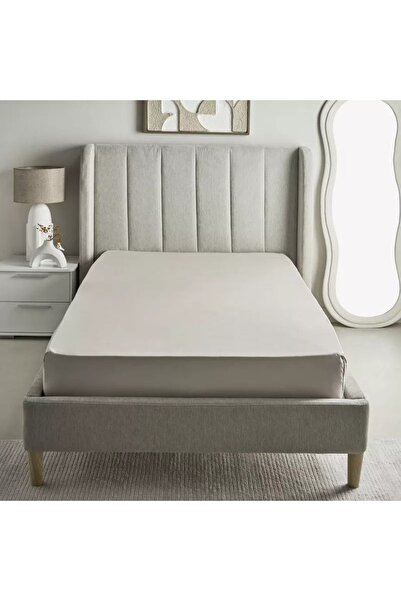 Home Box Purely-percale 300TC Double Fitted Sheet - 140x200+40 cm