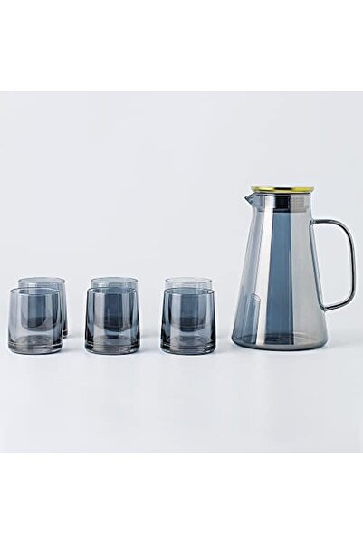 sharpdo Sharbedo Set of High-Temperature Resistant Glass Cups, 6 Pieces, T-Shaped Design