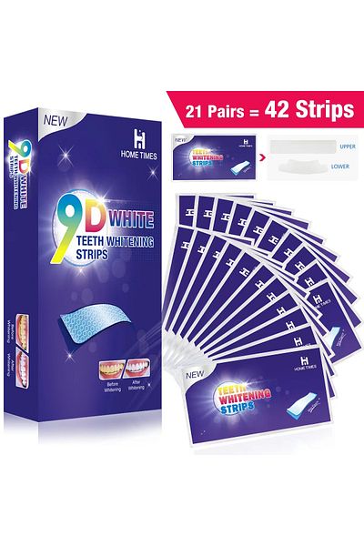 Choice1 9D 21pairs 7/14/28 Pairs Teeth Brightening Strips for Teeth, 5D/9D Whitener Strips Reduced Sensitivi