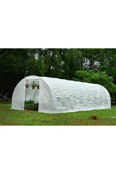 micul fermier Seră din polietilenă Micul Fermier, 8x3x2m, 140g/m², UV4 (albă)