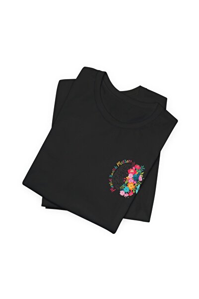 Tubinyoo Mini Mental Health Matters Patterned Unisex Oversize T-Shirt