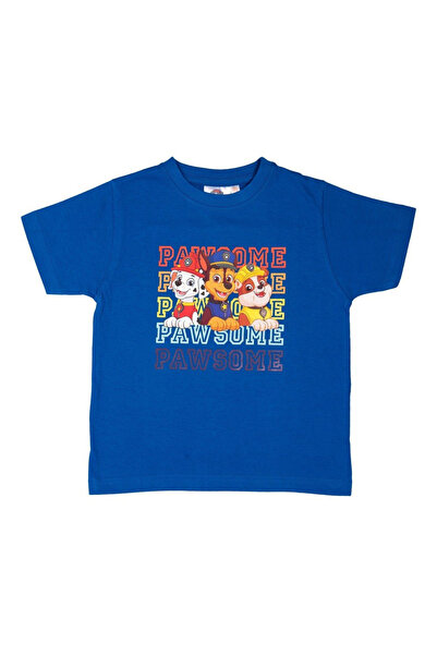 PAW PATROL Boys' T-shirt, 100% cotton, blue, 122-128 cm, Paw Patrol, Paw Some