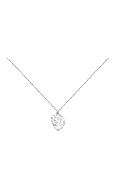 Ariş Aslan Burcu Pırlanta Gümüş Kolye