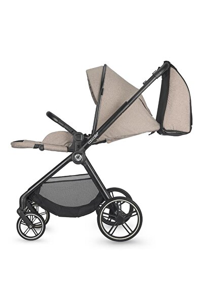 Coccolle Carucior 2in1 Lissia Premium Line, Roti mari, Cadru aluminiu anodizat, Copertina XXL, Maner