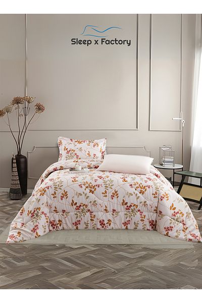 Sleep x Factory Rest Dose 4-Piece Comforter Set – Soft Polyester Fabric & Filling – Size 240×180 cm