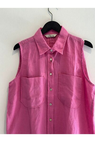 U.S. Polo Assn. Double Pocket Sleeveless Linen Shirt