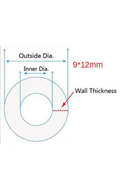 Choice23 1M 9x12 mm 1M-10Meters Transparent Food Grade Silicone tube 2 4 6 8 ...