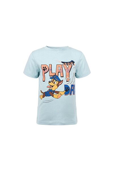PAW PATROL Boys' t-shirt, 100% cotton, blue, Paw Patrol, Play all Day