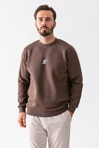 JB John Borners Мъжка велосипедна яка с детайлен принт, кафява - 25K 5012-1