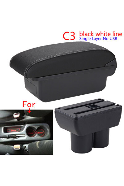 choice2 مسند ذراع سيارة سوزوكي جيمني C3 أسود وأبيض بدون USB، مناسب لسيارات سو...