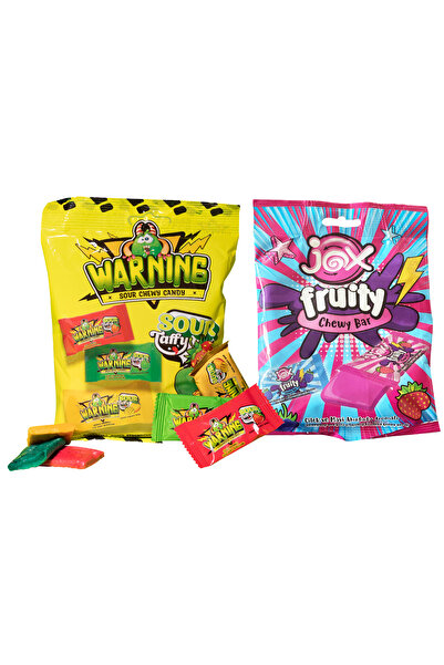 Durukan Şekerleme Set 2 Bucăți – JOX & Durukan Warning – Bomboane Gumate cu Arome Fructate – 8.5g X 12 X 2