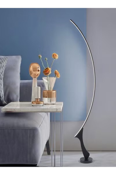Raffine Minimalist Arc Floor Lamp Stepless Dimming & Color Temp Control for Living Room/Bedroom/Office