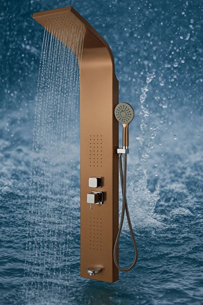 Birr Shower KUĞU DİKEY MASAJLI DUŞ SETİ