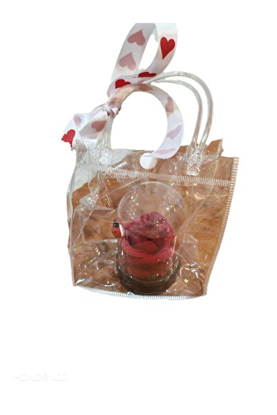 Sembol Küçük Ters Fanus Solmayan Gül