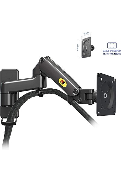 GridTech North Bayou F150 Duvar Tipi Monitör 17-35 inç 3-12 kg VESA Dönebilir Yükseklik Ayarlı Askı Aparatı