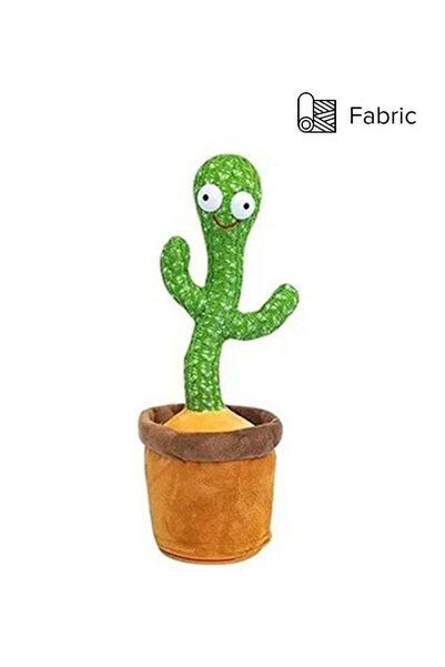 Generic Electric Plush Dancing and Singing Cactus Toy with 60 English Songs for Kids