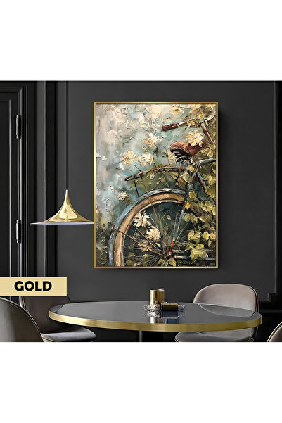 Harikabirev HARİKABİREV|YAĞLI BOYA BİSİKLET MODELİ (PATTERN-1) |ÇERÇEVELİ KANVAS TABLO CKDİKEY