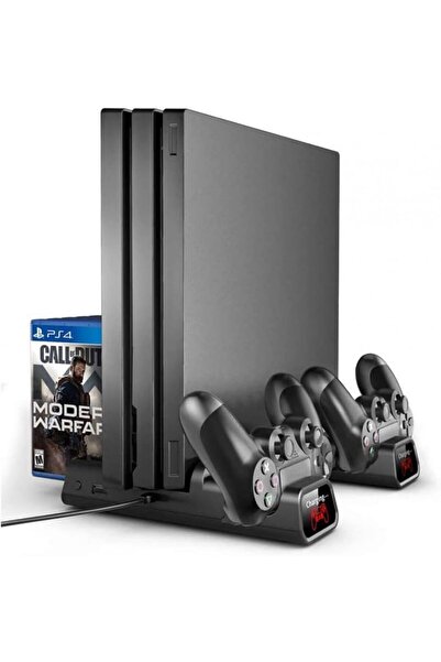 Hobimtek PS4 Pro ve Slim İçin Fanlı Dikey Soğutucu ve Kol Şarj Edici Organiza...