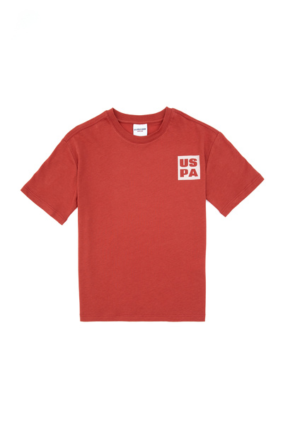 U.S. Polo Assn. Boy's Dusty Rose Crew Neck T-Shirt 50314961-Vr026
