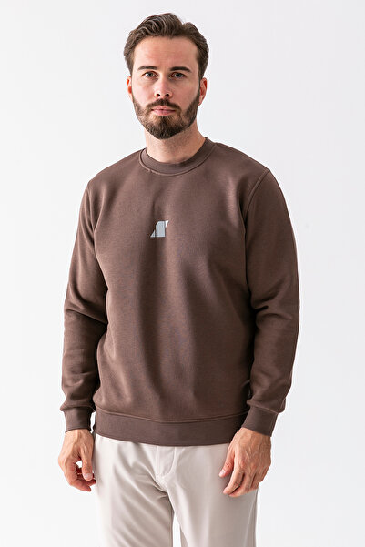 JB John Borners Мъжка велосипедна яка с детайлен принт, кафява - 25K 5012-1