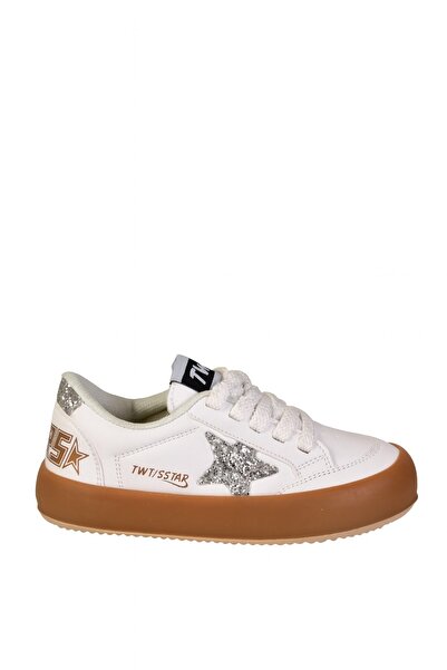 minibonito Dívčí sportovní boty na suchý zip Sstar White Silver