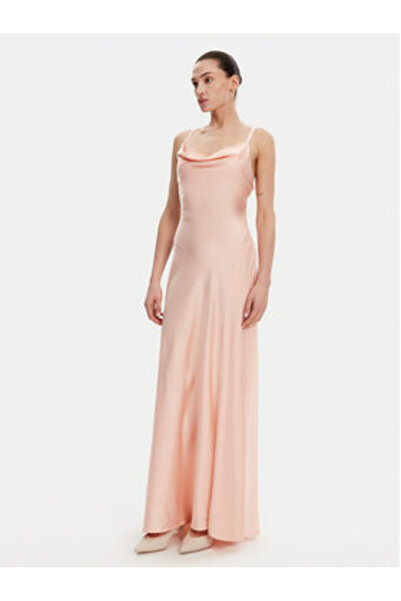 Guess Rochie de seară coral pentru femei W5GT10WF1T2