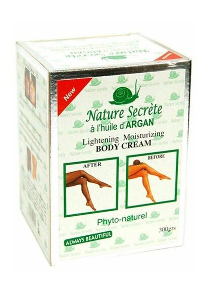 Nature Secret's كريم ناتشر سيكريتس لتبييض وترطيب الجسم بزيت الأرغان 300 جرام