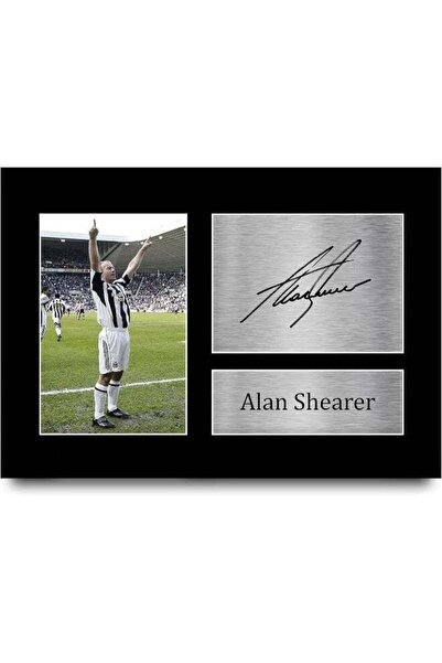 Emoda home Trove Alan Shearer Magpies Autograph Photo Print Poster for Footba...