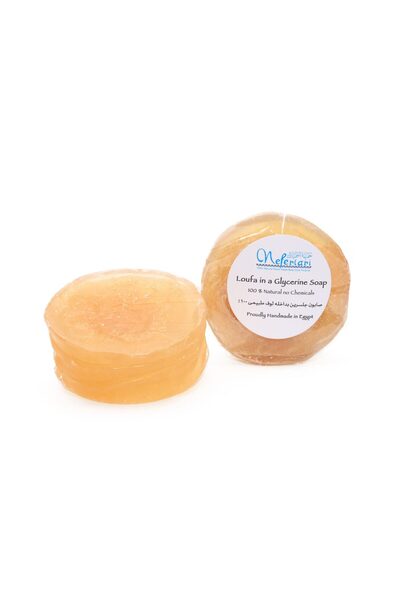 NEFERTARİ Glycerin Soap with Natural Loofah 100% from