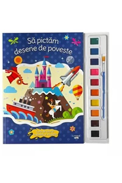 Editura Litera Sa pictam desene de poveste. Carte de colorat cu p