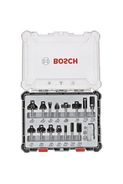 Bosch FREZE SETİ 15 PARÇA KARIŞIK 8 mm PRO