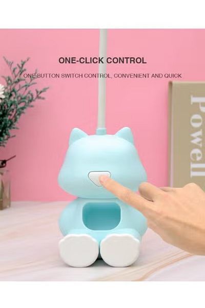 Raffine Multifunction Bear Desk Lamp with Storage, USB Charging, Phone Holder & Adjustable Wire
