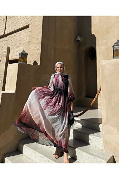 Rabia Ateş Azur Dress Bordo